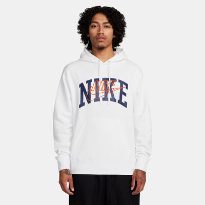 Nike Men's Club Fleece Pullover Hoodie White