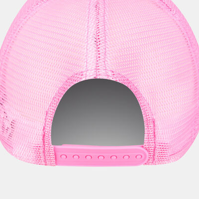 New Era Women's Logo 9FORTY A-Frame Trucker Cap Pink New Era Women's Logo 9FORTY A-Frame Trucker Cap Pink
