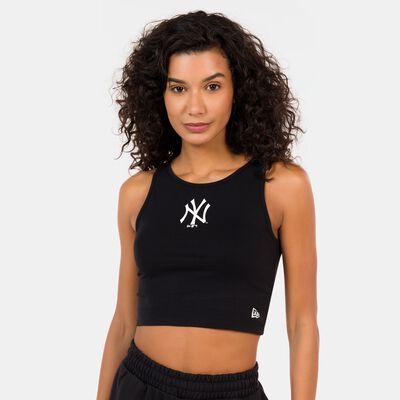 New Era Women's MLB New York Yankees Crop Top Black New Era Women's MLB New York Yankees Crop Top Black