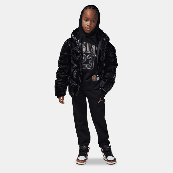 Jordan Kids' Fleece Hoodie Black Jordan Kids' Fleece Hoodie Black image number 2