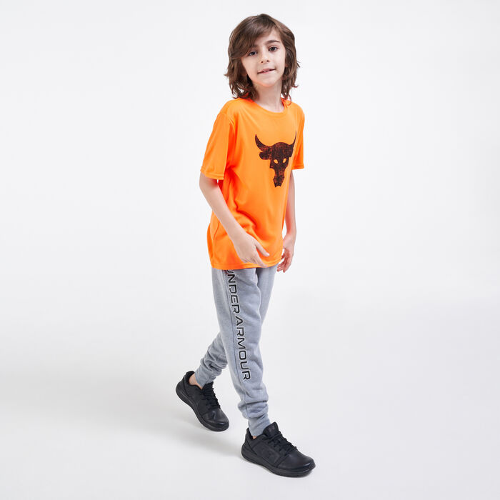 Under Armour Kids' Rival Fleece Sweatpants Grey Under Armour Kids' Rival Fleece Sweatpants Grey image number 2