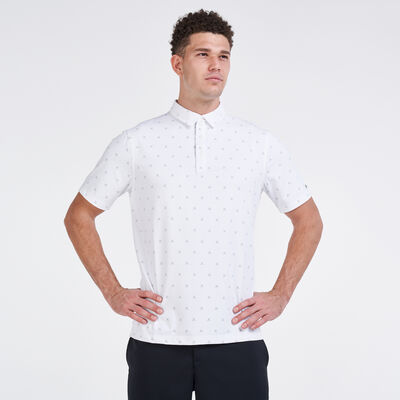 Nike Golf Men's Golf Dri-FIT Printed Polo Shirt White Nike Golf Men's Golf Dri-FIT Printed Polo Shirt White