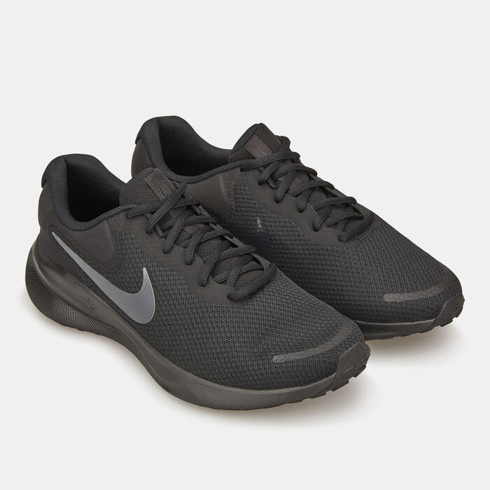 Nike Men's Revolution 7 Road Running Shoes Black image number 2