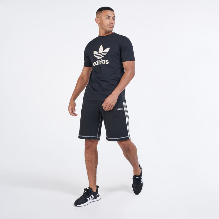 adidas Originals Men's Contrast Stitch Shorts Black adidas Originals Men's Contrast Stitch Shorts Black image number 2