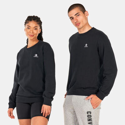 Converse Star Chevron Embroidered Sweatshirt Black