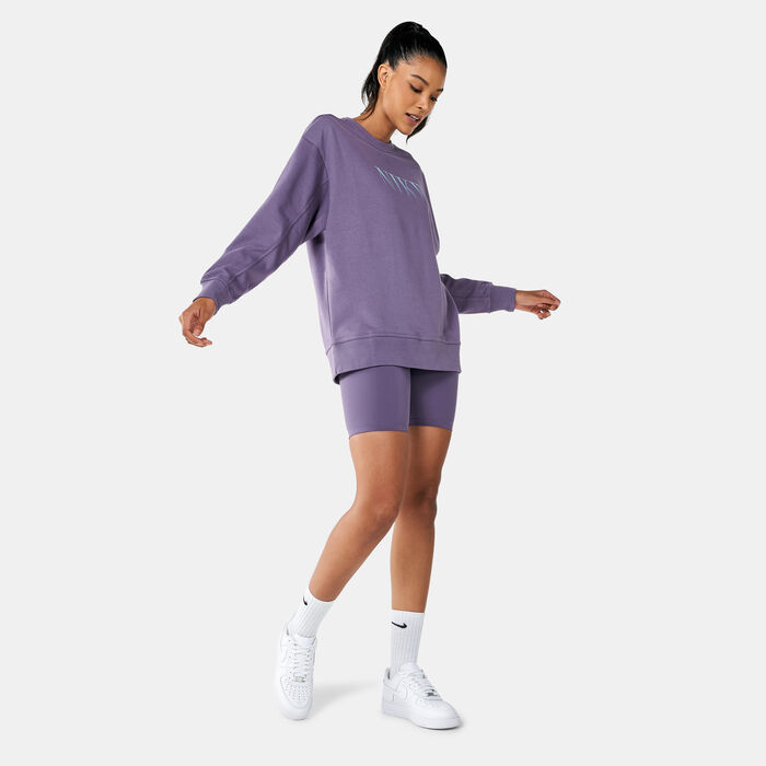 Nike Women's Dri-FIT Get Fit Sweatshirt Purple Nike Women's Dri-FIT Get Fit Sweatshirt Purple image number 2