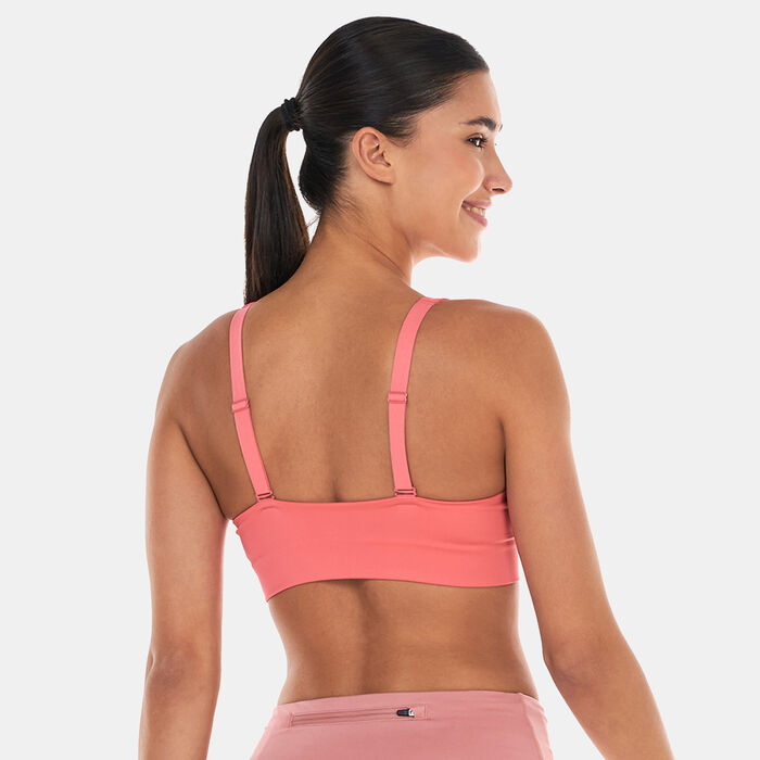 Nike Women's Dri-FIT Indy Plunge Cutout Sports Bra Peach image number 1