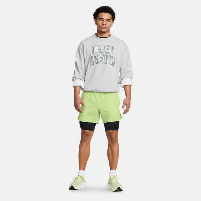 Under Armour Men's Icon Terry Sweatshirt Grey Under Armour Men's Icon Terry Sweatshirt Grey image number 2