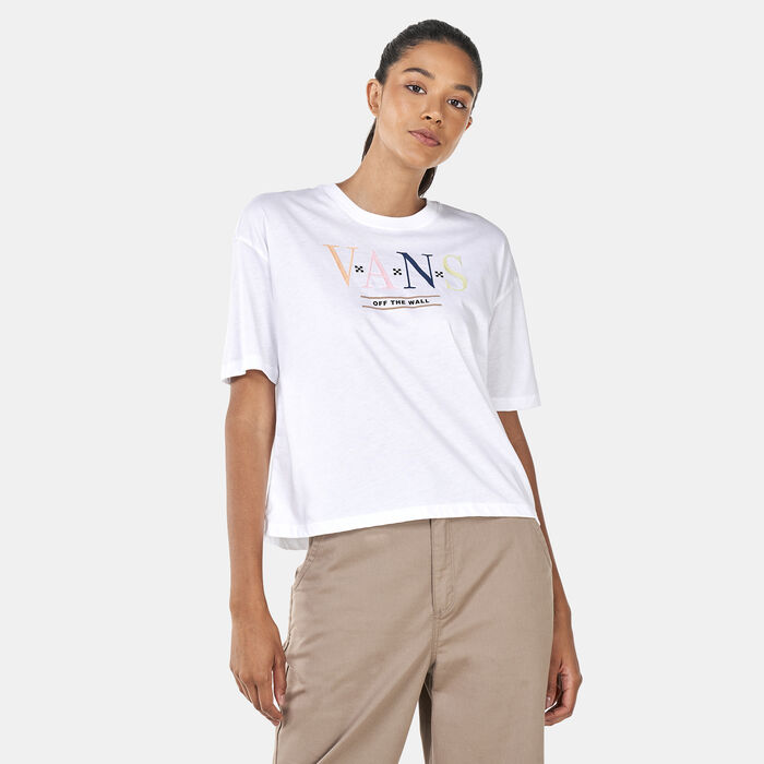 Vans Women's Burns Slow T-Shirt White Vans Women's Burns Slow T-Shirt White image number 0
