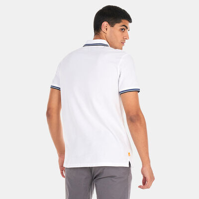 Timberland Men's Millers River Tipped Polo Shirt White
