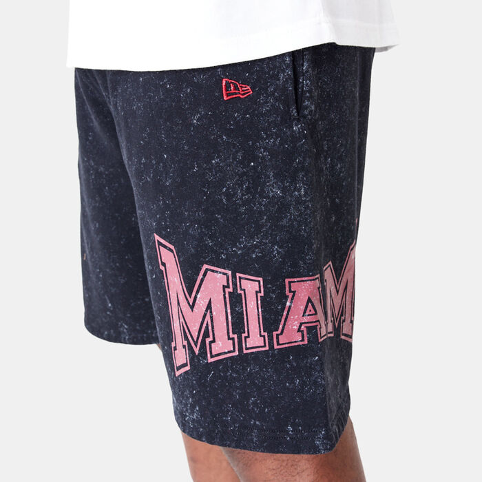 New Era Men's NBA Miami Heat Washed Shorts Black image number 3