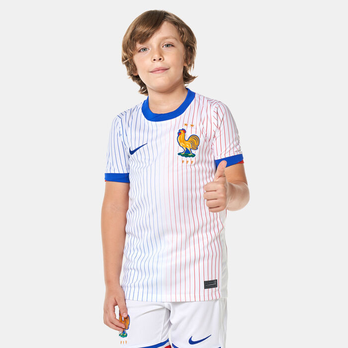 Nike Kids' FFF (France) Stadium Dri-FIT Replica Away Football Jersey - 2024 White Nike Kids' FFF (France) Stadium Dri-FIT Replica Away Football Jersey - 2024 White image number 0