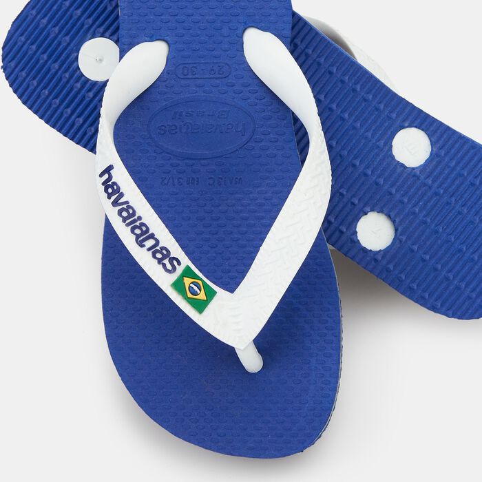 Havaianas Men's Brasil Logo Flip Flops Blue Havaianas Men's Brasil Logo Flip Flops Blue image number 2