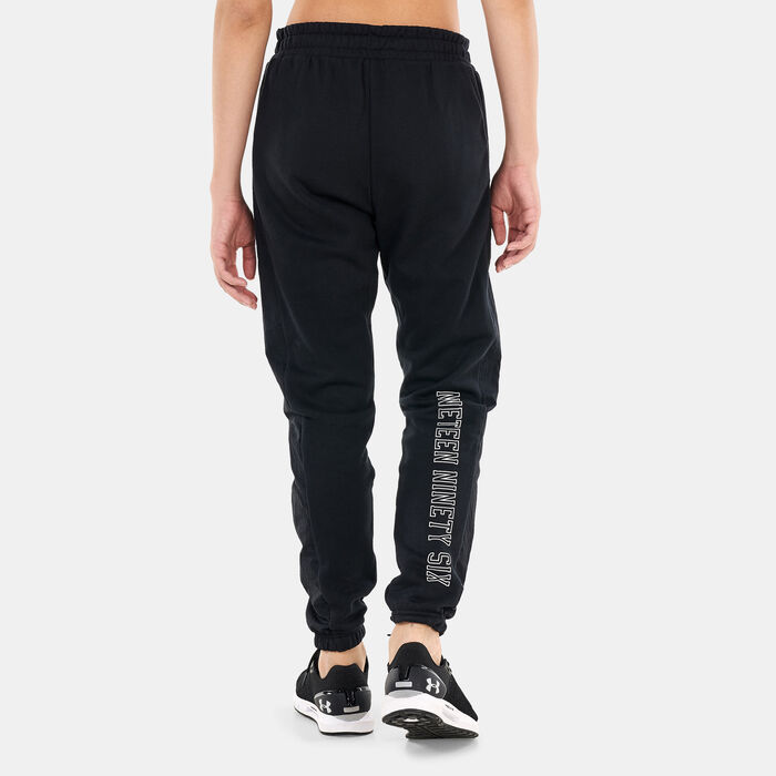 Under Armour Women's UA Rival Fleece Joggers Black Under Armour Women's UA Rival Fleece Joggers Black image number 1