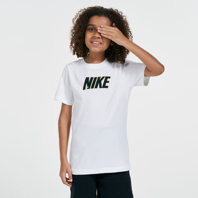 Nike Kids' Sportswear Glow-In-The-Dark T-Shirt (Older Kids) White