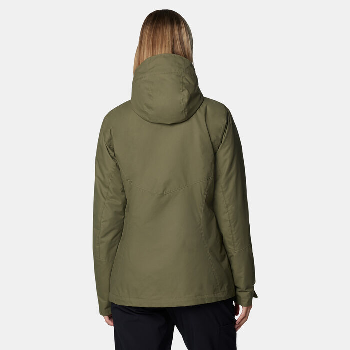 Columbia Women's Bugaboo II Fleece Interchange Hiking Jacket Green Columbia Women's Bugaboo II Fleece Interchange Hiking Jacket Green image number 1