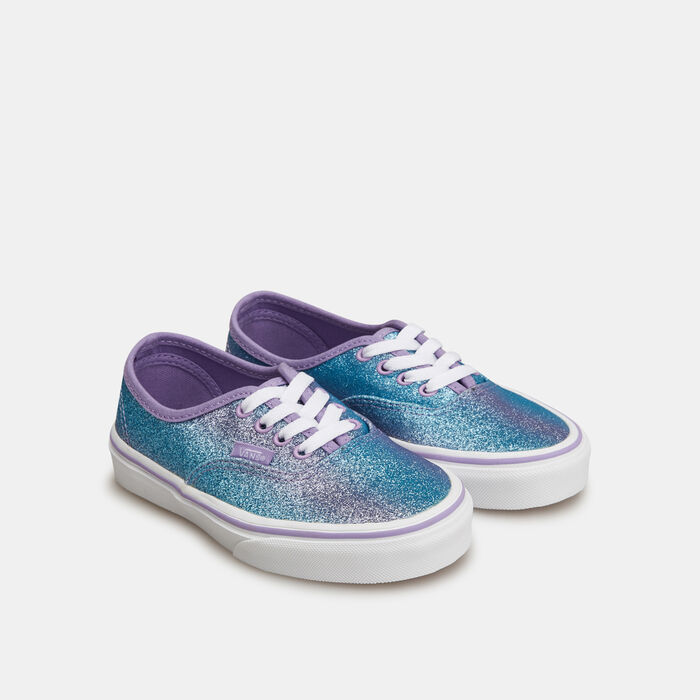 Vans Kids' Ombre Authentic Glitter Unisex Shoe Blue Vans Kids' Ombre Authentic Glitter Unisex Shoe Blue image number 1