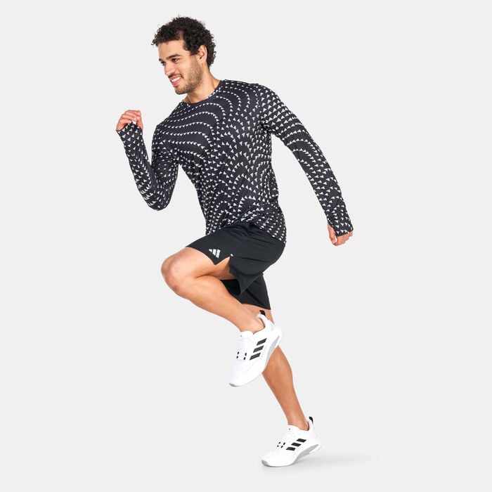 adidas Men's Brand Love Graphic Long Sleeve T-Shirt Black adidas Men's Brand Love Graphic Long Sleeve T-Shirt Black image number 2
