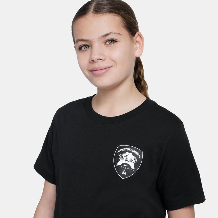 Nike Kids' Giannis Antetokounmpo T-Shirt (Older Kids) Black Nike Kids' Giannis Antetokounmpo T-Shirt (Older Kids) Black image number 2