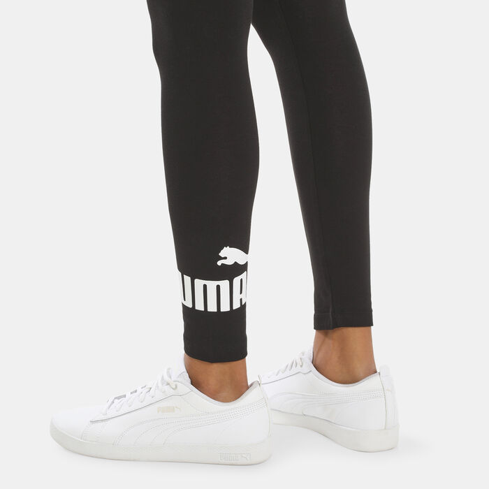PUMA Women's Essentials Logo Leggings Black image number 3