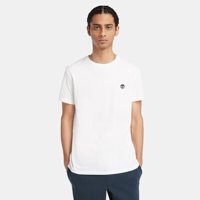 Timberland Men's Oyster River Chest Logo T-Shirt White