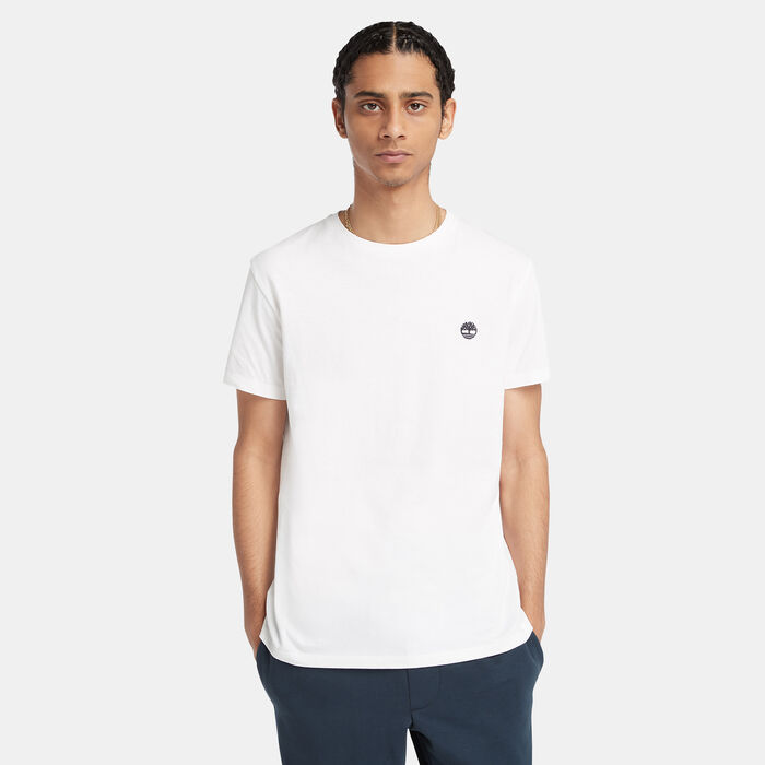 Timberland Men's Oyster River Chest Logo T-Shirt White image number 0