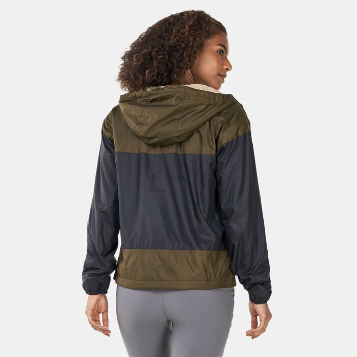Columbia Women's Flash Challenger™ Fleece Lined Windbreaker Jacket Black Columbia Women's Flash Challenger™ Fleece Lined Windbreaker Jacket Black image number 1