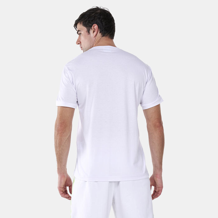 EA7 Emporio Armani Men's Train Logo Series Piping Logo T-Shirt White EA7 Emporio Armani Men's Train Logo Series Piping Logo T-Shirt White image number 1