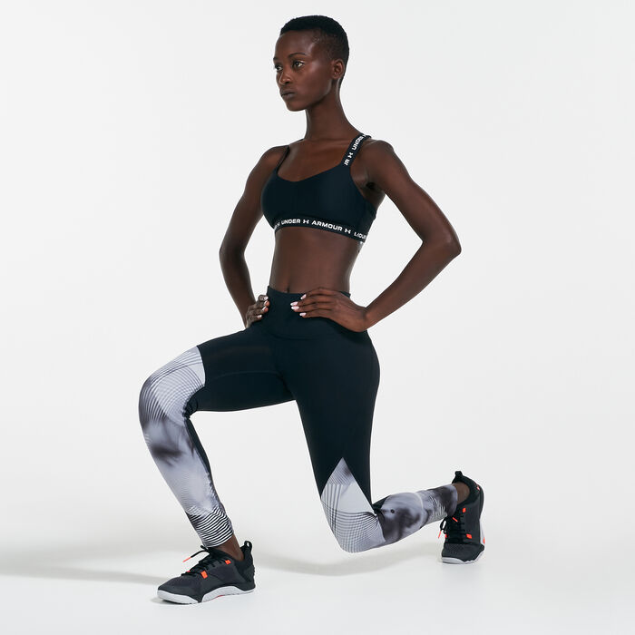Under Armour Women's Crossback Sports Bra Black Under Armour Women's Crossback Sports Bra Black image number 2