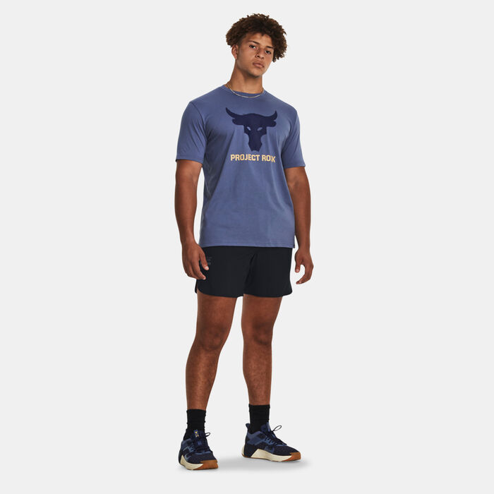 Under Armour Men's Project Rock Brahma T-Shirt Blue image number 2