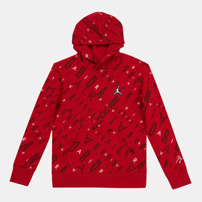Jordan Kids' Essentials Hybrid French Terry Hoodie Red Jordan Kids' Essentials Hybrid French Terry Hoodie Red