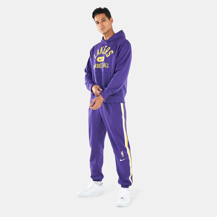 Nike Men's Dri-FIT NBA Los Angeles Lakers Spotlight Hoodie Purple Nike Men's Dri-FIT NBA Los Angeles Lakers Spotlight Hoodie Purple image number 2