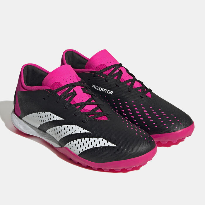 adidas Men's Predator Accuracy.3 Low Turf Ground Football Shoe Pink image number 1