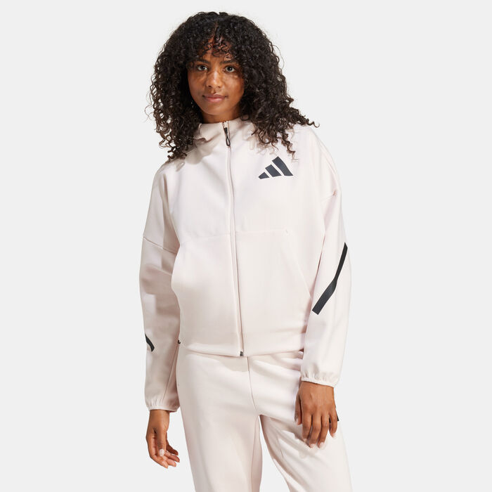 adidas Women's Z.N.E. Hoodie Pink image number 0