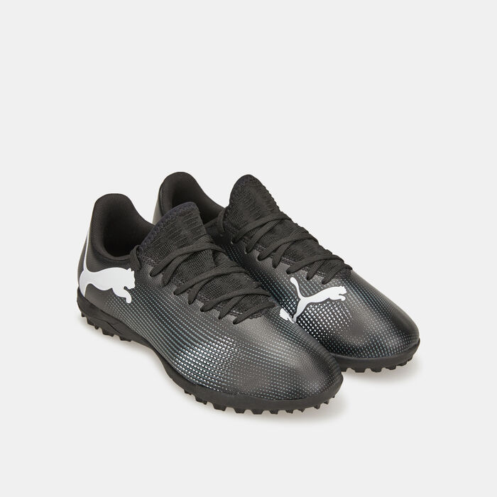 PUMA Kids' Future 7 Play Turf-Ground Football Shoes (Older Kids) Black image number 4