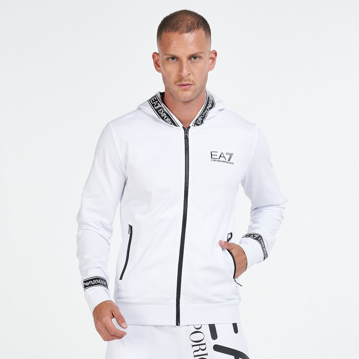 EA7 Emporio Armani Men's Hoodie White EA7 Emporio Armani Men's Hoodie White image number 0
