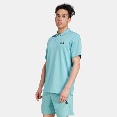 adidas Men's Train Essentials Training Polo Shirt Blue