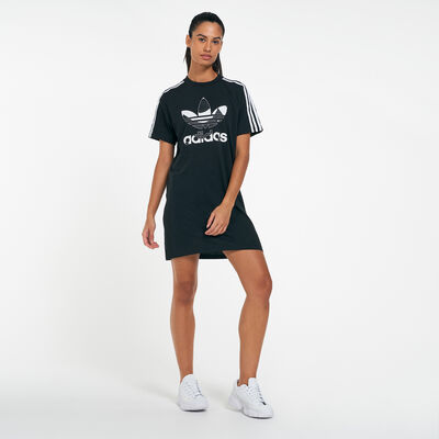 adidas Women's Marimekko Trefoil Print Infill Dress Black adidas Women's Marimekko Trefoil Print Infill Dress Black