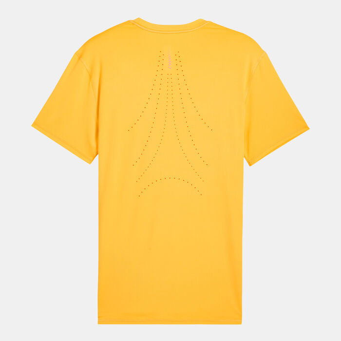 PUMA Men's Run Cloudspun Running T-Shirt yellow PUMA Men's Run Cloudspun Running T-Shirt yellow image number 1