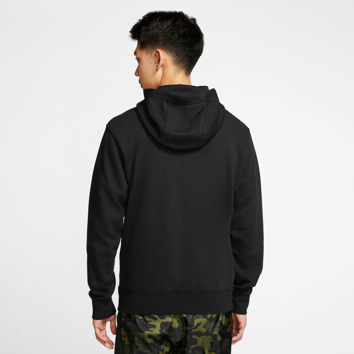 Nike Men's Sportswear Club Full-Zip Hoodie Black image number 1