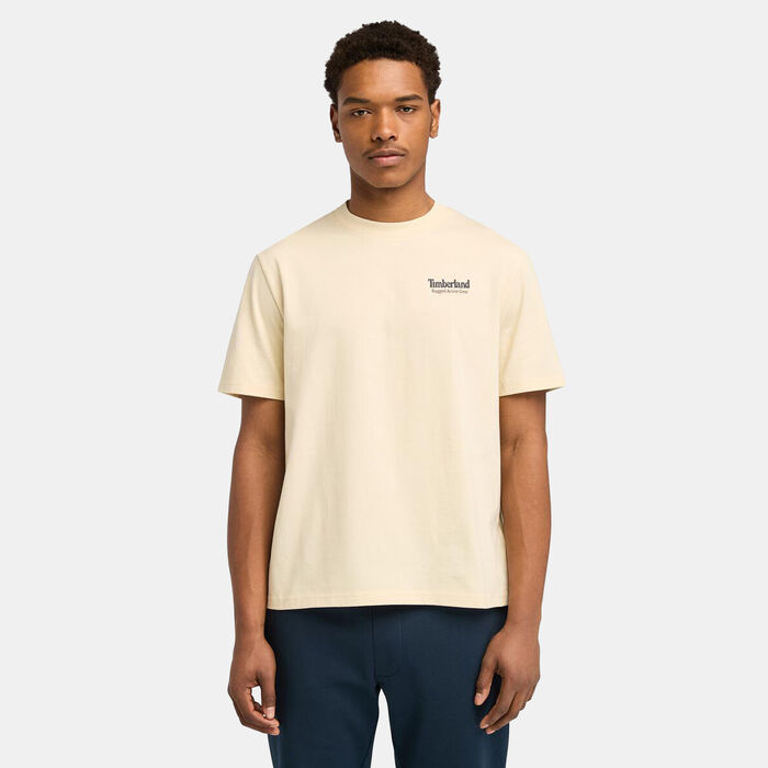 Timberland Men's Rugged Active Gear Graphic T-Shirt Beige image number 0