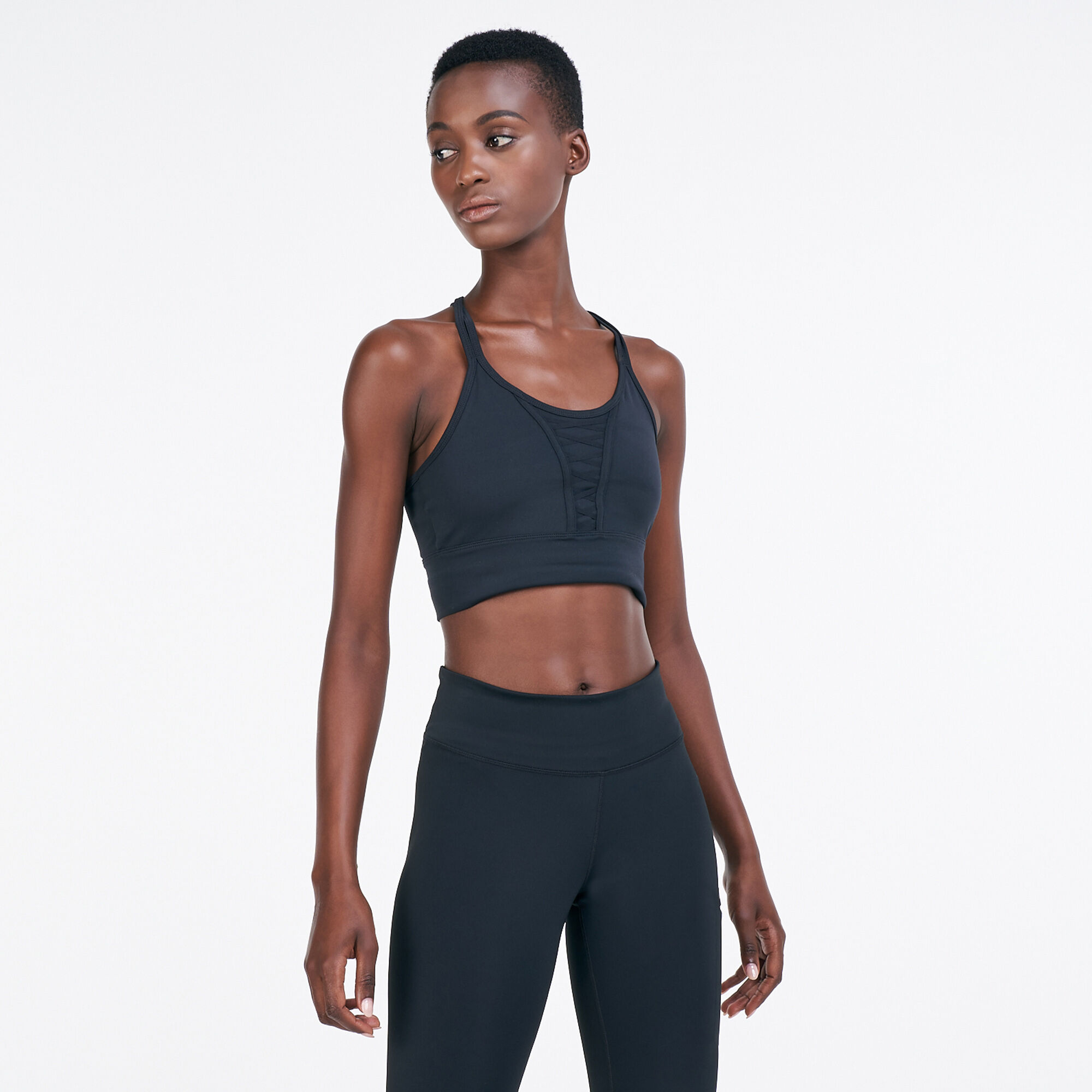 Nike criss cross crop top clearance