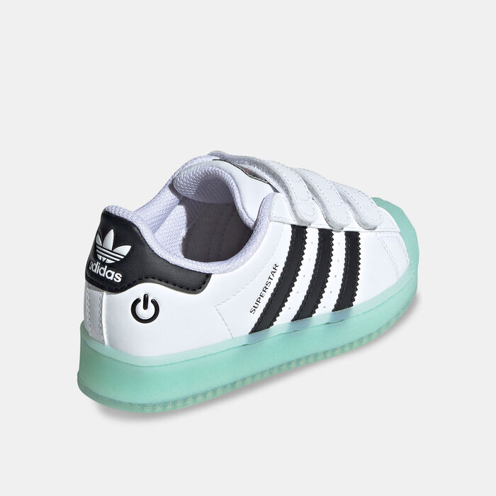 adidas Originals Kids' Superstar LED Lights Shoes White adidas Originals Kids' Superstar LED Lights Shoes White image number 2