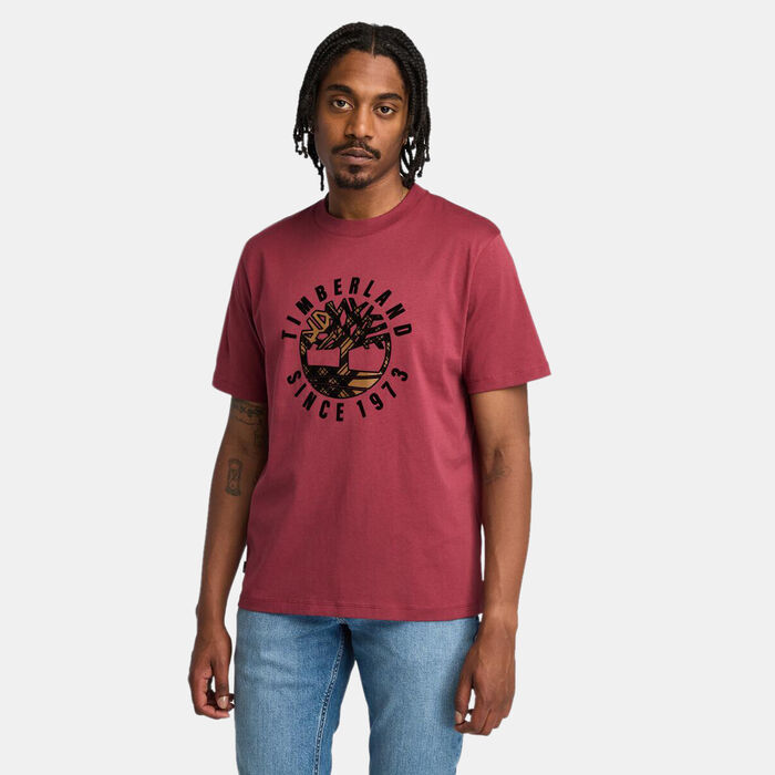 Timberland Men's Holiday Graphic T-Shirt Red Timberland Men's Holiday Graphic T-Shirt Red image number 0