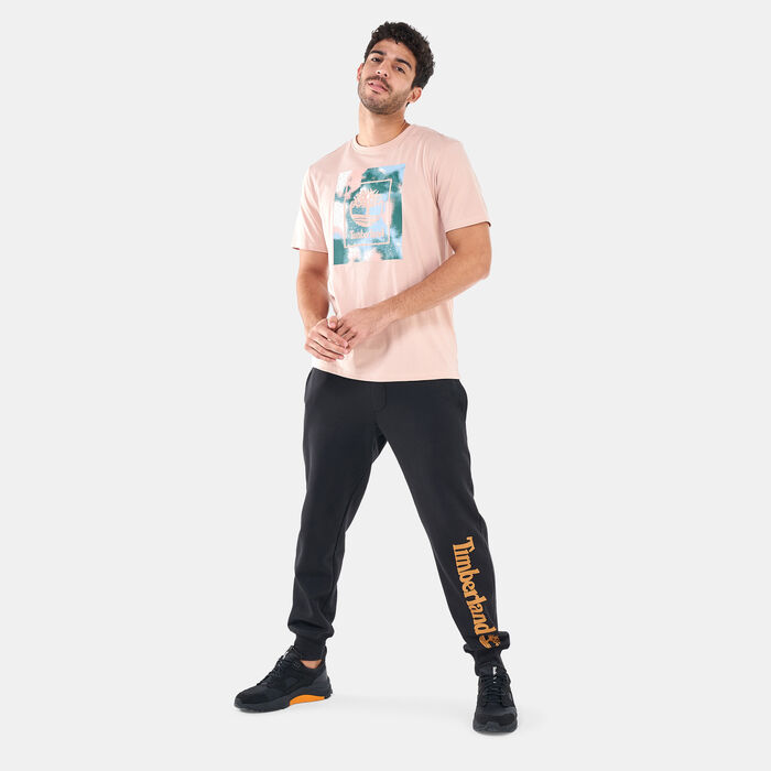 Timberland Men's Seasonal Stack Logo T-Shirt Pink Timberland Men's Seasonal Stack Logo T-Shirt Pink image number 2