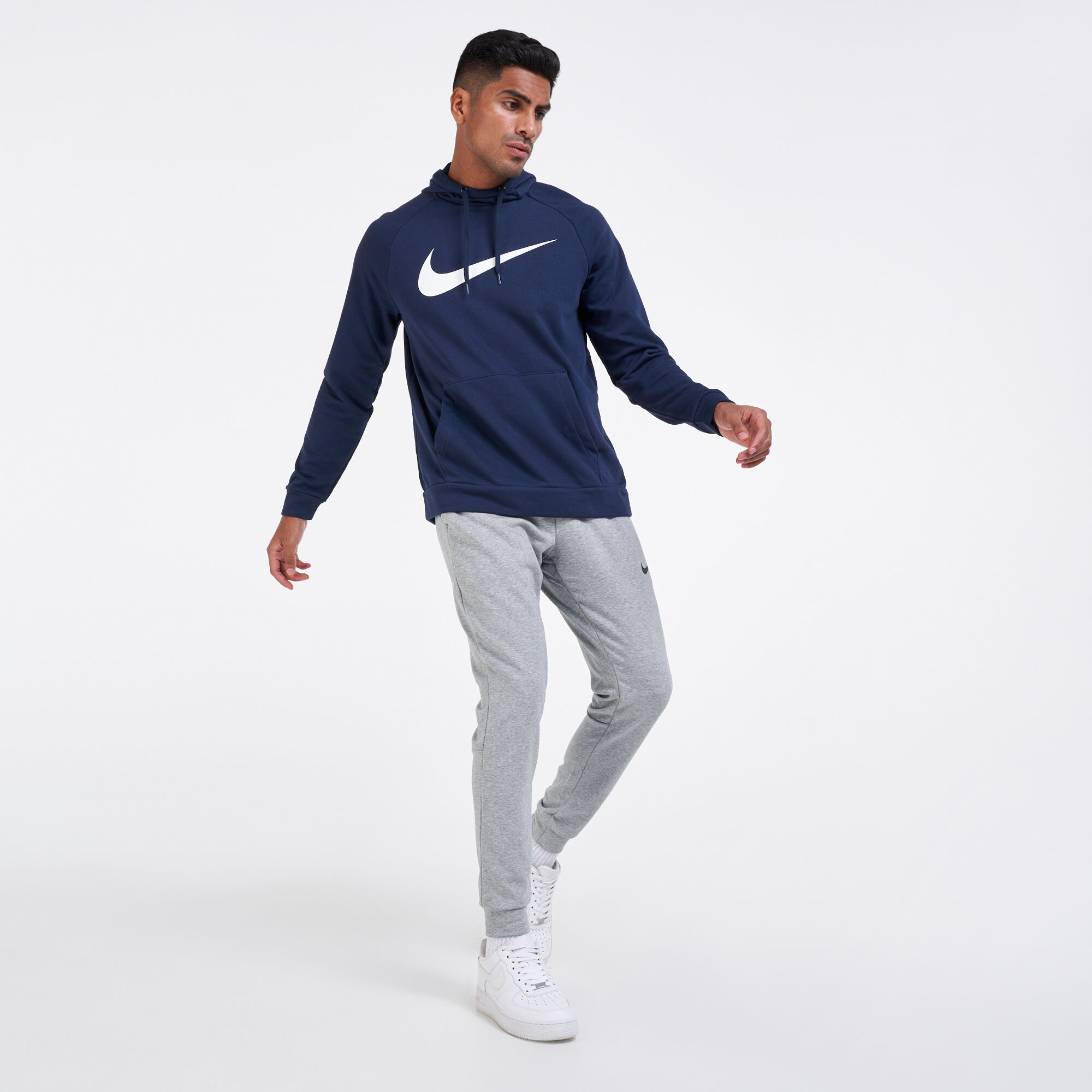 Men s Dry Graphic Dri FIT Fitness Pullover Hoodie Blue Nike in Qatar SSS