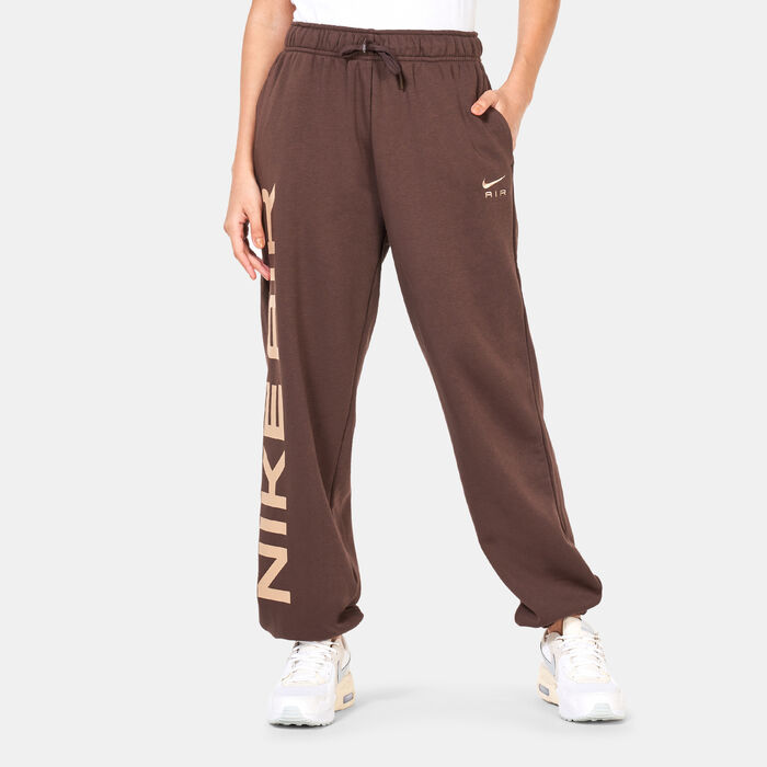 Nike Women's Sportswear Air Fleece High-Rise Sweatpants Brown Nike Women's Sportswear Air Fleece High-Rise Sweatpants Brown image number 0