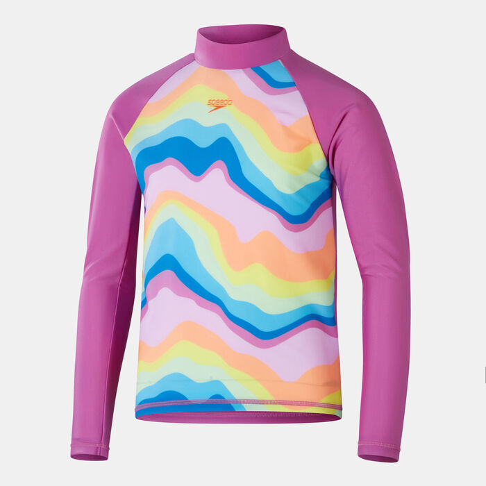 Speedo Kids' Long Sleeve Swimming Rashguard Pink Speedo Kids' Long Sleeve Swimming Rashguard Pink image number 0