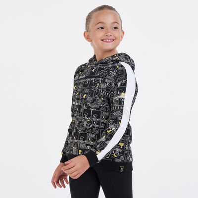 PUMA Kids' X PEANUTS T7 All Over Print Hoodie Black