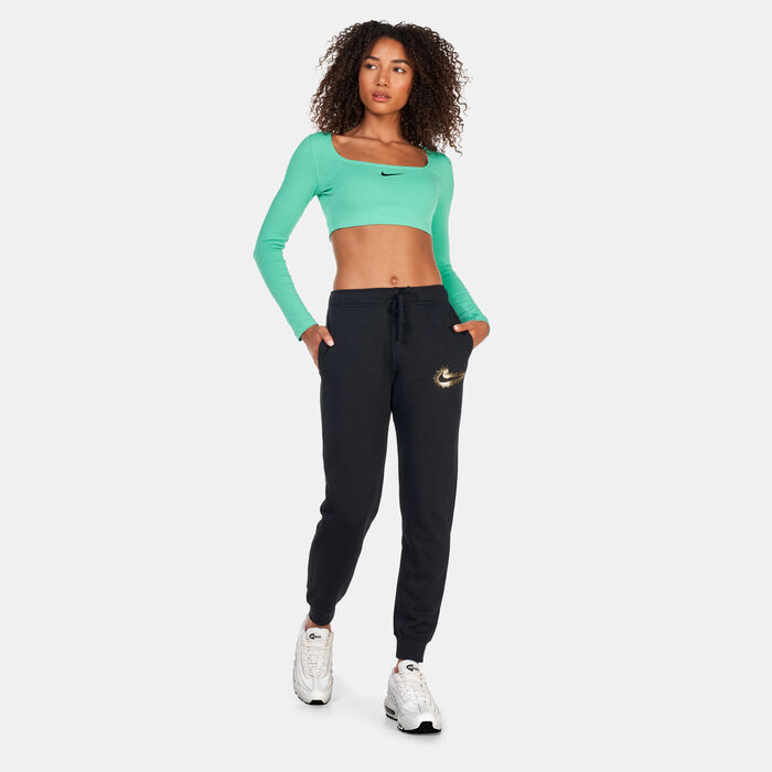 Nike Women's Sportswear Crop Top Green Nike Women's Sportswear Crop Top Green image number 2